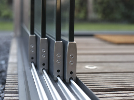 Mit Glasschiebewände